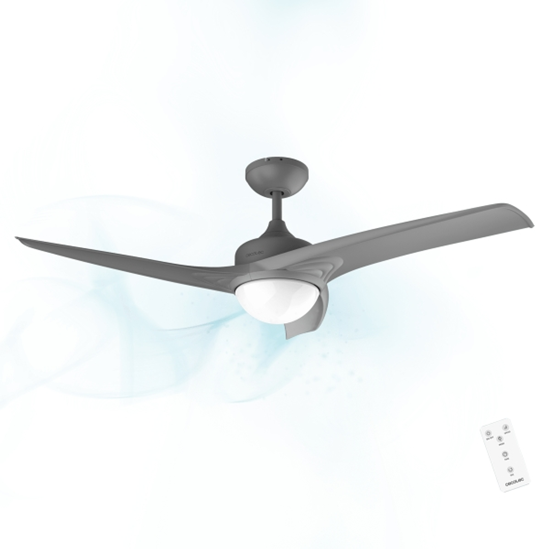 Cecotec EnergySilence Aero 560 Ventilador de Techo con 3 Aspas y Luz LED Integrada - Potencia de 62W - Diametro de 52