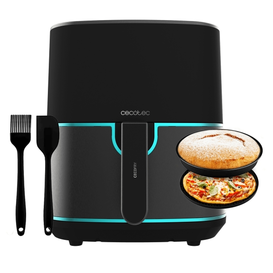 Cecotec Cecofry Fantastik Inox 5500 Freidora sin Aceite - 1500W - Capacidad de 4L - 9 Menus Preconfigurados - Acero Inoxidable - Termostato Regulable  1