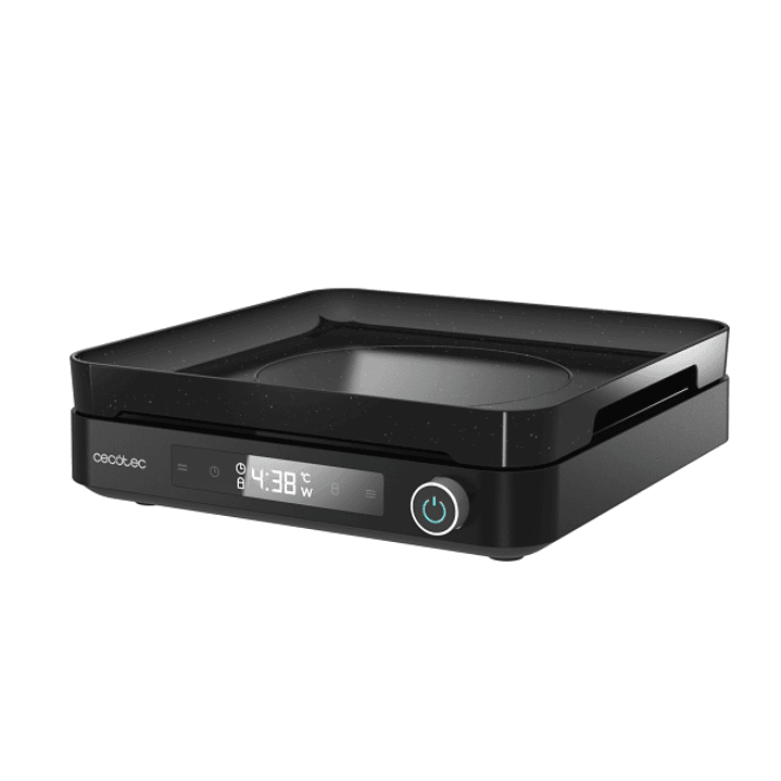 Cecotec Full Magma Grill Placa de Induccion Portatil - 2000W - Control Tactil - Temperatura de 60 a 260°C - Programacion de Coccion hasta 3h - Tempori 1
