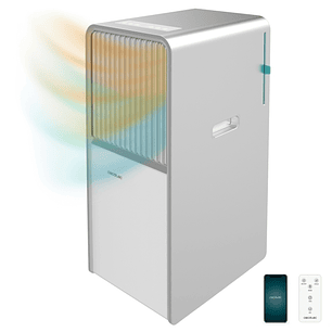 Cecotec ForceClima 1285 Aire Acondicionado Portatil - 3000 Frigorias - 12000 BTU - Bomba de Calor - WiFi - Tactil - Ruedas 360º - Modo Deshumidificaci