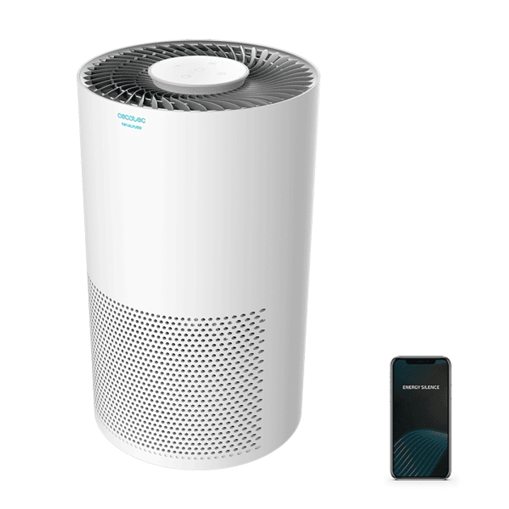 Cecotec TotalPure 2000 Connected Purificador de Aire - 50W - Control Wi-Fi y Tactil - Cobertura hasta 50m3 - 3 Etapas de Filtrado - Sensor Pm 2.5 - Fu 1