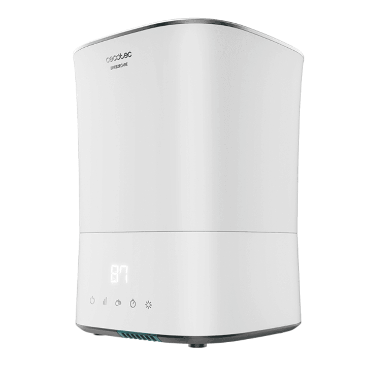 Cecotec Breeze Care 3500 Warm Humidificador de Aire - Capacidad 5.5L - 400 ml/h - Filtro Ceramico - Cobertura 35m2 - Autonomia 22h - Tactil - Temporiz 1