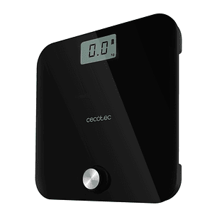 Cecotec Surface Precision 10000 Healthy Black Bascula Corporal - Energia sin Pilas - 4 Sensores - Cristal Templado - Pantalla LCD - Funcion de Autoapa