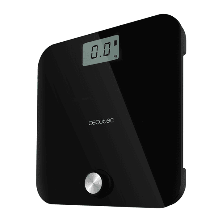 Cecotec Surface Precision 10000 Healthy Black Bascula Corporal - Energia sin Pilas - 4 Sensores - Cristal Templado - Pantalla LCD - Funcion de Autoapa 1