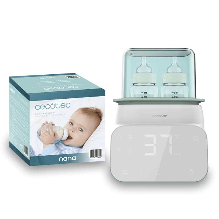 Cecotec Nana BabyCare Calienta Biberones - 4 Modos de Uso - Libre de BPA - Cesta Interior para Extraccion Segura - Funcion de Descongelar y Calentar R 1