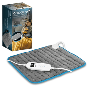 Cecotec HeatConfort 4000 ThermalPad Manta Electrica - 100W - 9 Niveles - Control LCD - Temporizador - Autoapagado - Microfibra Suave - Cable Extralarg
