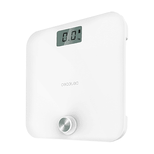 Cecotec Surface Precision 10000 Healthy White Bascula Corporal - Energia sin Pilas - 4 Sensores de Precision - Cristal Templado - Pantalla LCD - Autoa