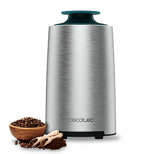 Cecotec Titanmill 400 Steel Molino de Cafe y Especias - Potencia de 200W - Cuchillas de Acero - Capacidad de 70g - Sistema de Seguridad - Bajo Nivel d