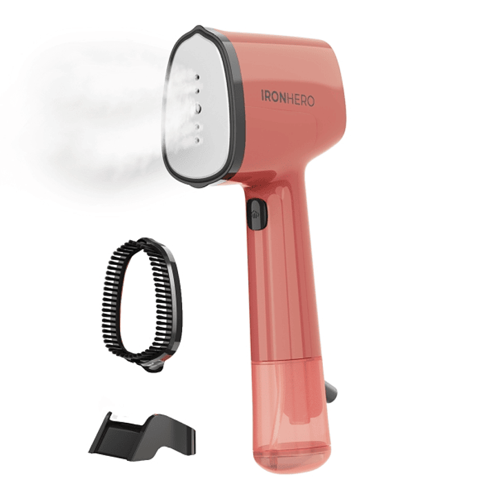 Cecotec IronHero V-1500 Essential Plancha de Vapor Vertical - 1500W - Vapor Continuo 25g/min - Suela Ceramica - Cepillo Quitapelusas - Sistema Autoapa 1