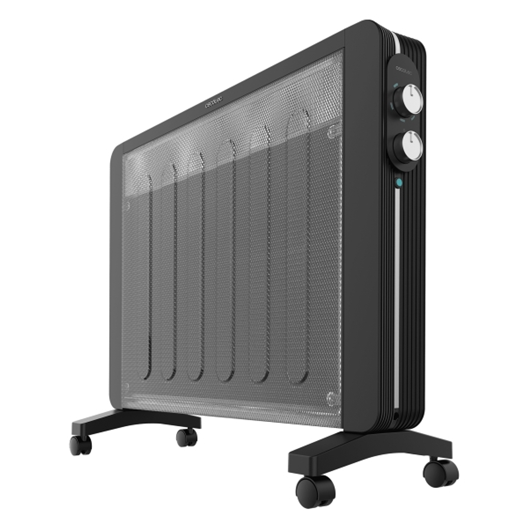 Cecotec Ready Warm 2000 Now Placa Radiante de Mica - 2000W - Cobertura hasta 25m2 - Termostato - Calor Radiante y Conveccion - Facil Transporte con Ru 1