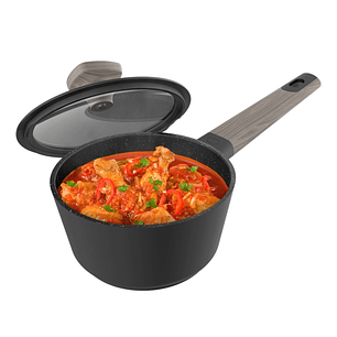 Cecotec Polka Excellence Cazo de 16cm de Diametro - Aluminio Fundido - Revestimiento Antiadherente - Apto para Lavavajillas - Distribucion Uniforme De