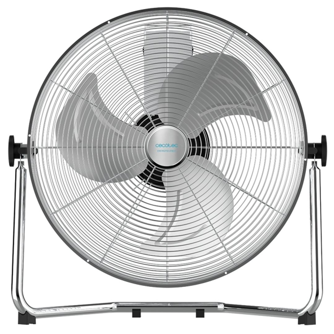 Cecotec EnergySilence 4300 Pro Ventilador Industrial de Suelo con 3 Aspas Metalicas - 110W - Silencioso - 3 Velocidades - Inclinacion Flexible - Base  1
