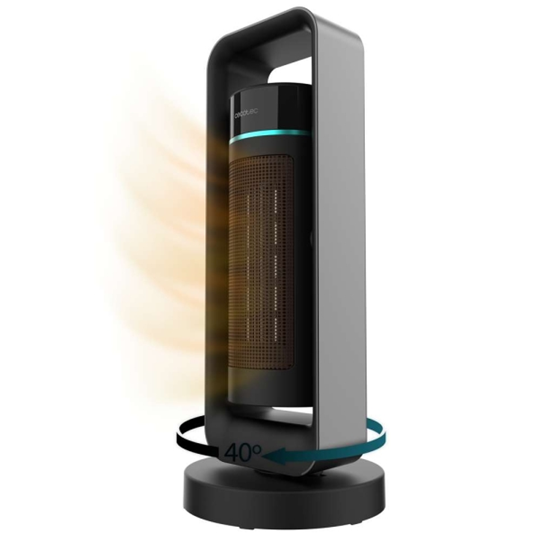 Cecotec ReadyWarm 2000 Max Ceramic Rotate Design Calefactor Ceramico de Torre - Potencia de 2000W - Oscilante - 3 Modos de Calor - Termostato Regulabl 1