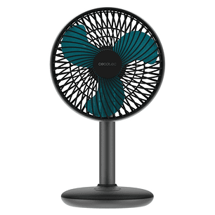 Cecotec EnergySilence 4000 Portable Desk Dark Ventilador de Sobremesa Inalabrico - 4000mAh - Tactil - 4 Velocidades - Inclinacion Ajustable - Modo Bri