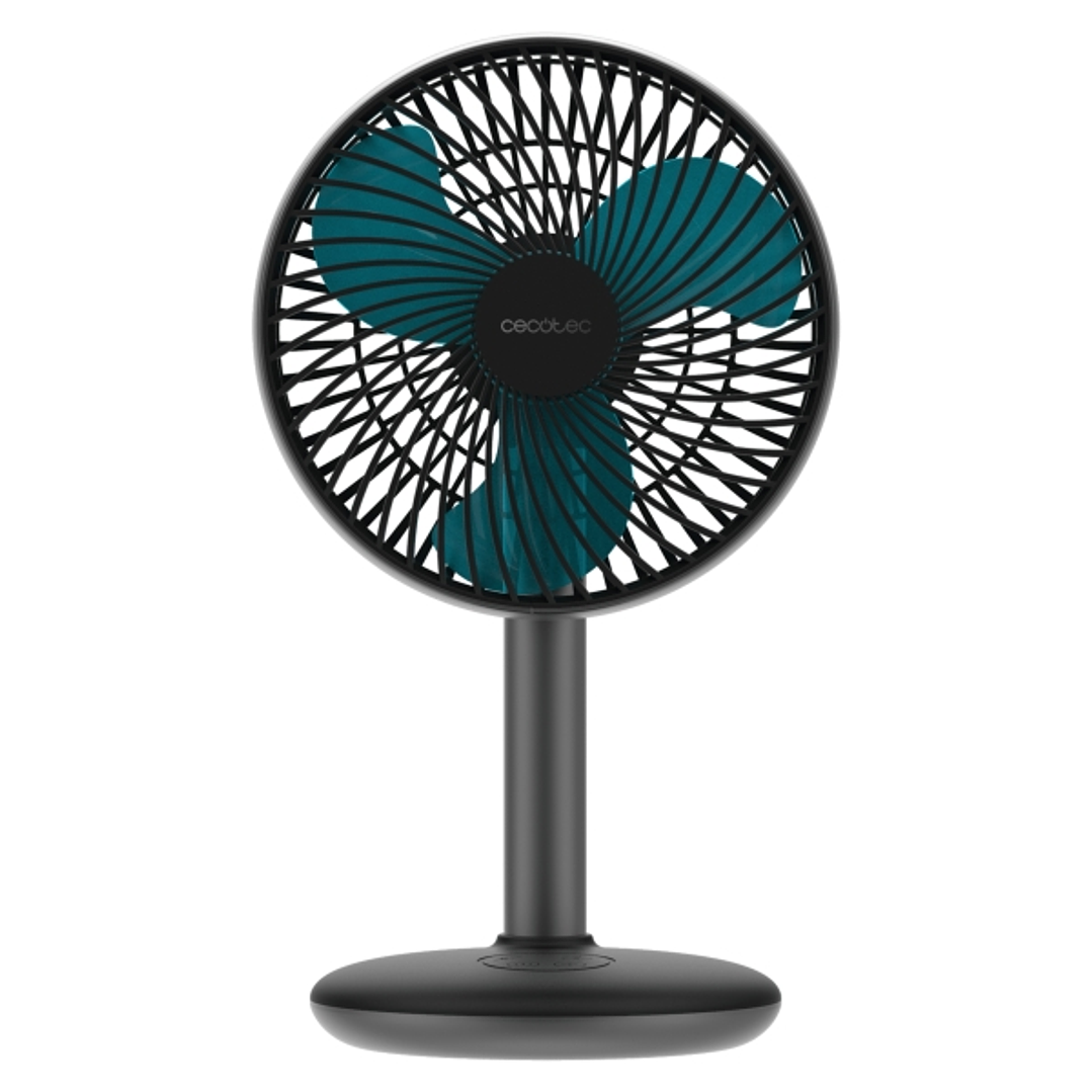 Cecotec EnergySilence 4000 Portable Desk Dark Ventilador de Sobremesa Inalabrico - 4000mAh - Tactil - 4 Velocidades - Inclinacion Ajustable - Modo Bri 1