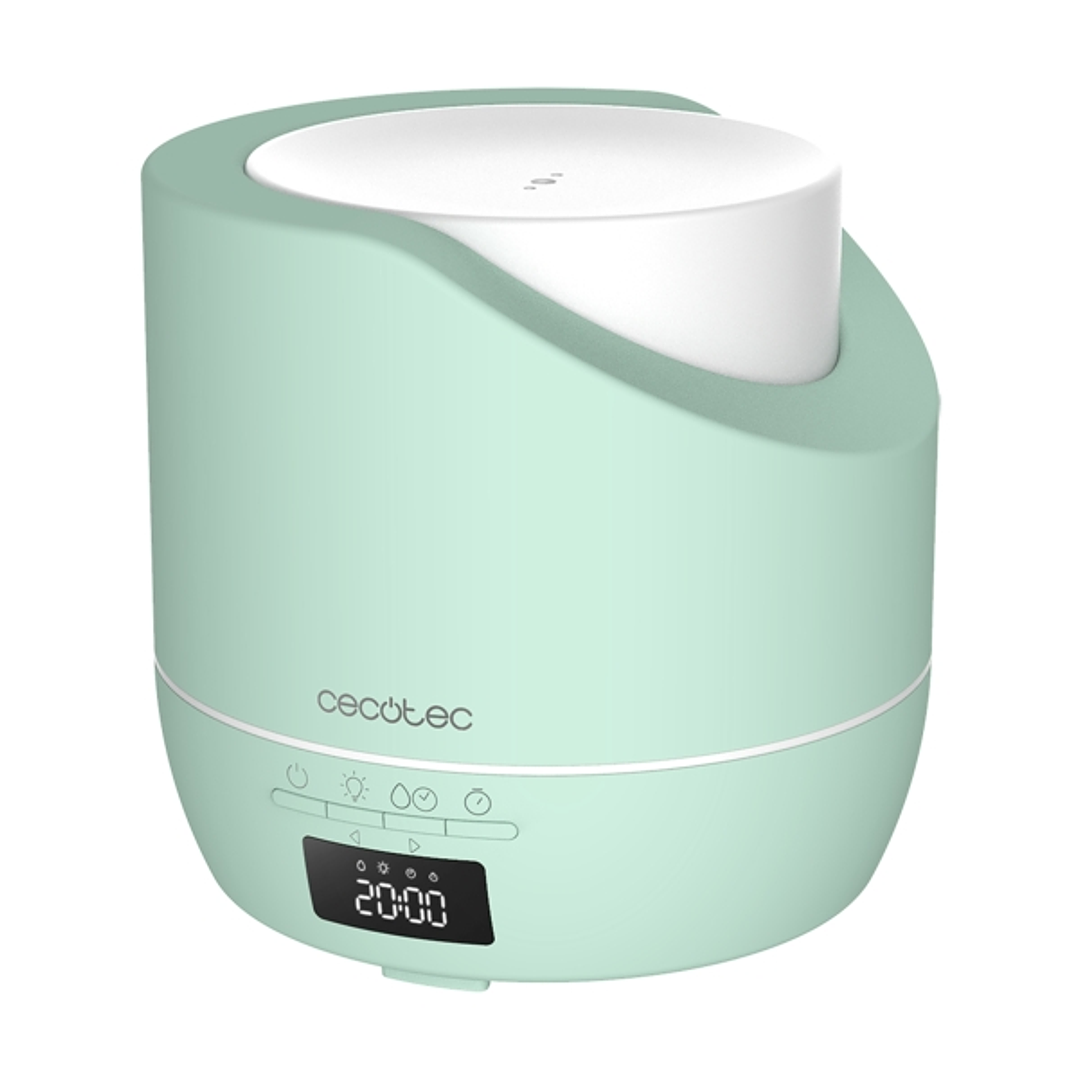 Cecotec PureAroma 500 Smart Sky Humidificador de Aromaterapia - Capacidad 500ml - Pantalla LED - Temporizador 12h - 3 Modos - Funcion Despertador - Co 1