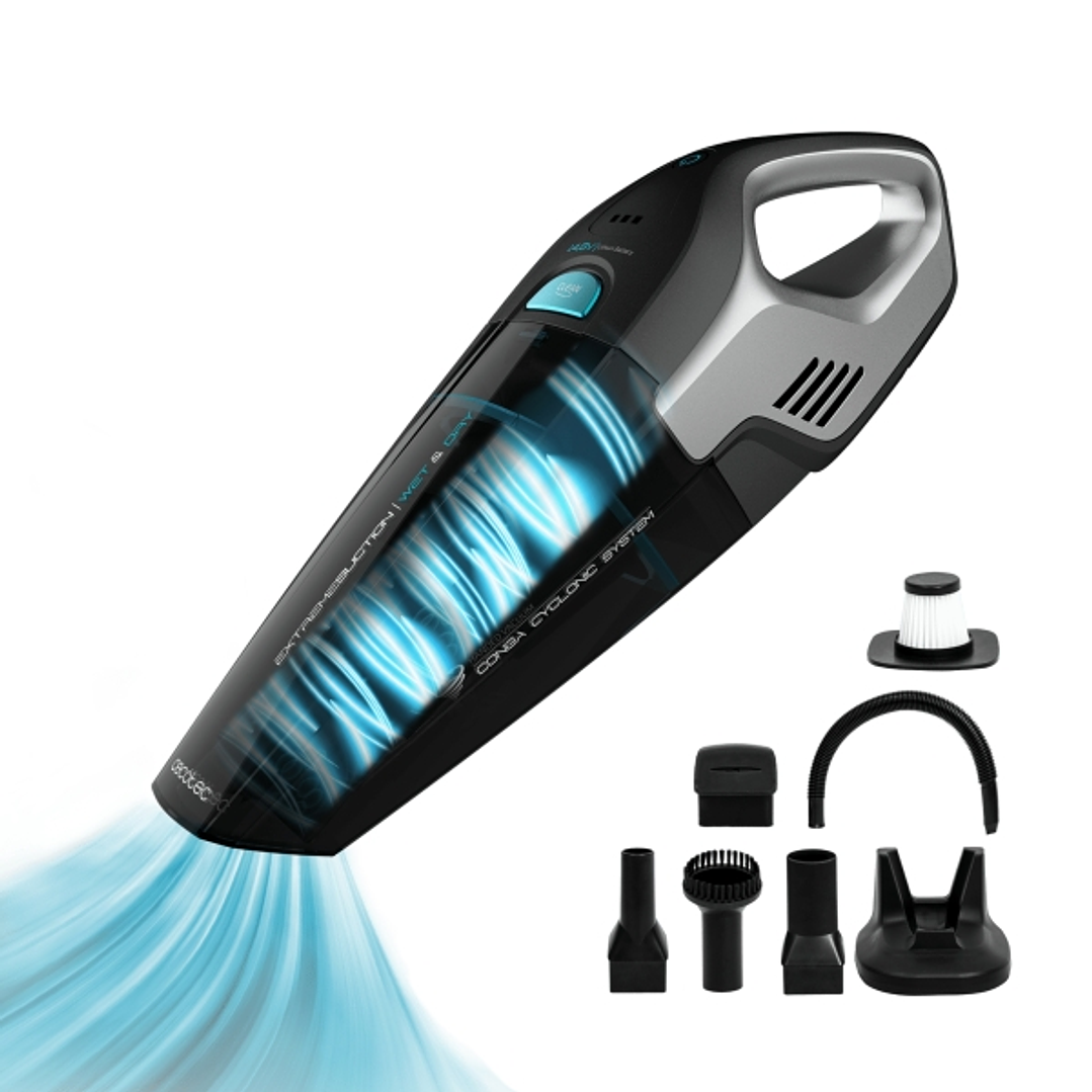 Cecotec Conga Immortal ExtremeSuction Aspirador de Mano - 100W - Bateria 14.8V - Tecnologia Ciclonica - Autonomia 20min - Silencioso - 65dB - Accesori 1