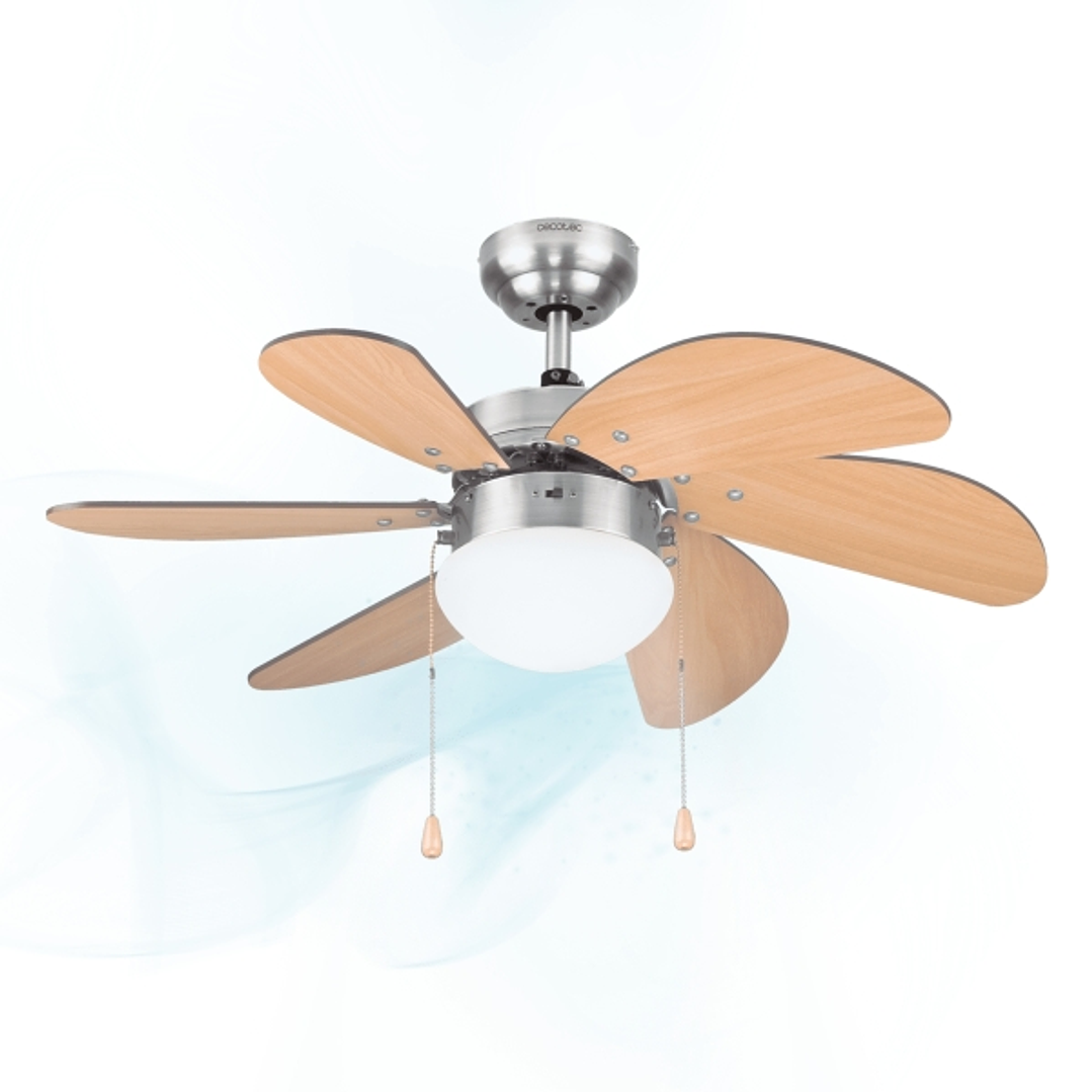 Cecotec EnergySilence Aero 350 Ventilador de Techo con 6 Aspas Reversibles y Luz - 50W - Funcionamiento Silencioso - Modo Invierno/Verano - 3 Velocida 1