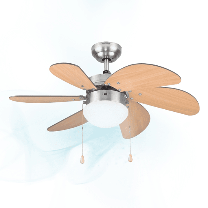 Cecotec EnergySilence Aero 350 Ventilador de Techo con 6 Aspas Reversibles y Luz - 50W - Funcionamiento Silencioso - Modo Invierno/Verano - 3 Velocida 1