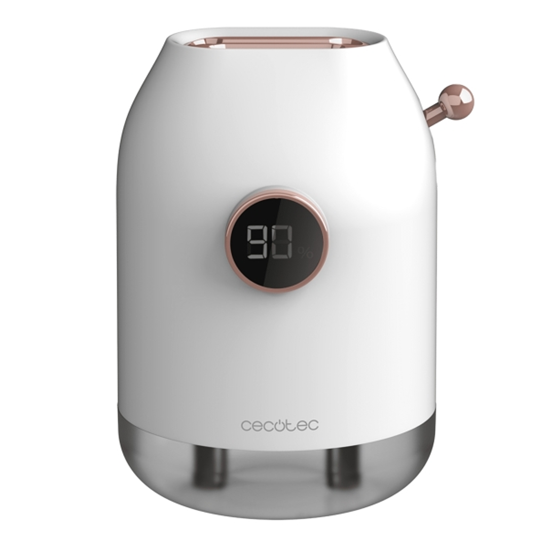 Cecotec PureAroma 550 Cordless Humidificador de Aromaterapia Inalambrico - Capacidad 500ml - Pantalla LED - Doble Salida de Vapor - Minimalista - Bate 1