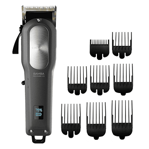 Cecotec Bamba PrecisionCare Proclipper Titanium Go Cortapelos Inalambrico - Cuchillas de Titanio - 2000mAh - Autonomia 2h - Uso con y sin Cable - 8 Pe