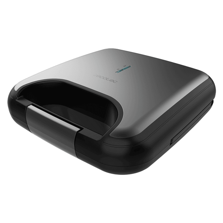 Cecotec Rock’nToast Combo Sandwichera 3 en 1 - 800W - Revestimiento Antiadherente - Placas Intercambiables - Acabados en Acero Inoxidable - Tacto Frio 1