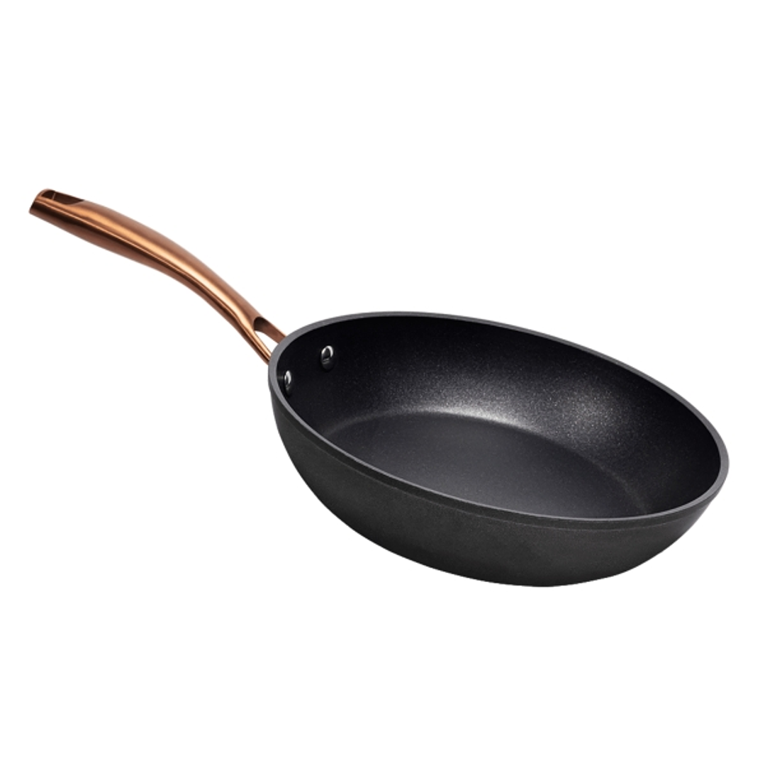 Cecotec Polka Fantasy Golden Sarten de Aluminio Forjado de 24cm - Mango Remachado en Acero Inoxidable - Antiadherente - Apta para Horno hasta 230°C -  1