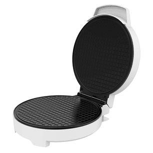 Cecotec Fun Gofrestone Rolls Gofrera - 1000W - Cono para Cucuruchos Incluido - Antiadherente - Acabado en Acero Inoxidable - Placa Circular de 19cm - 