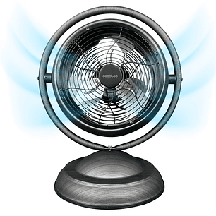 Cecotec EnergySilence 1000 RetroDesk Wood Ventilador de Sobremesa con 3 Aspas - Potencia de 20W - Diametro de 10
