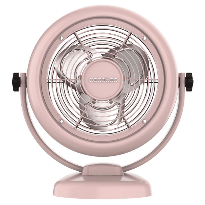 Cecotec EnergySIlence 800 RetroDesk Ventilador de Sobremesa con 3 Aspas - 20W - Diametro de 20cm - Inclinacion Ajustable - 2 Velocidades - Base Establ 1