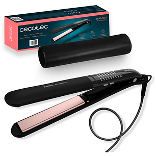 Cecotec Bamba RitualCare 1200 Titanium Ion Touch Plancha de Pelo - Tactil - Iones Negativos - Temperatura de 160 a 230°C - Placas Flotantes 3D de Tita