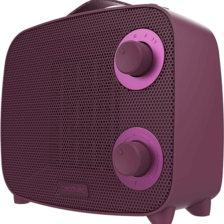 Cecotec ReadyWarm 1500 Ceramic Pink Aura Calefactor Ceramico - 1500W - Cobertura hasta 15 M² - Termostato Regulable - 3 Modos de Uso - Estilo Moderno  1