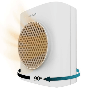 Cecotec ReadyWarm 1570 Max Ceramic Rotate Smart Calefactor Ceramico de Sobremesa - Potencia de 1500W - Oscilante - Pantalla Digital - Termostato Regul