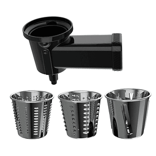 Cecotec Accesorio Rallador para Amasadora Twist and Fusion - Apto para Lavavajillas - Facil de Colocar y Quitar - Color Negro