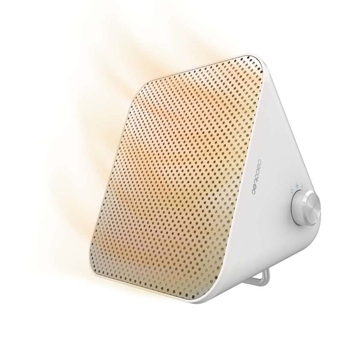 Cecotec ReadyWarm 1500 Max Ceramic Design Calefactor Ceramico de Sobremesa - 1500W - Termostato Regulable - 3 Modos de Funcionamiento - Seguridad Inte 1