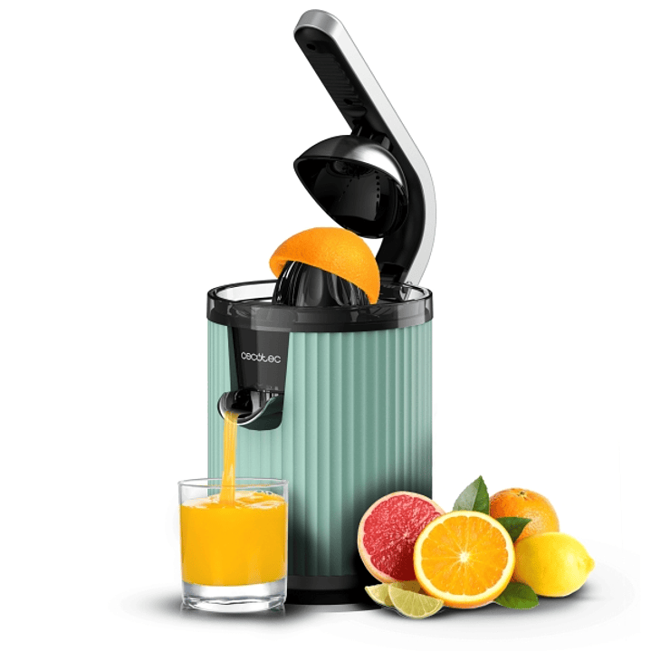Cecotec Xqueeze RetroJuice 600 Exprimidor Electrico - 600W - Filtro Acero Inoxidable - Conos Desmontables - Sistema Antigoteo - Apto Lavavajillas - Pa 1