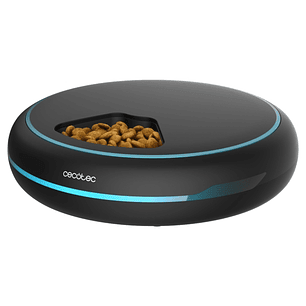 Cecotec Pumba 1600 Purrfect Meal Comedero para Mascotas de 2L - Pantalla LED - Grabadora de Voz - Ideal para Control de Peso - Bandeja Extraible - Fun