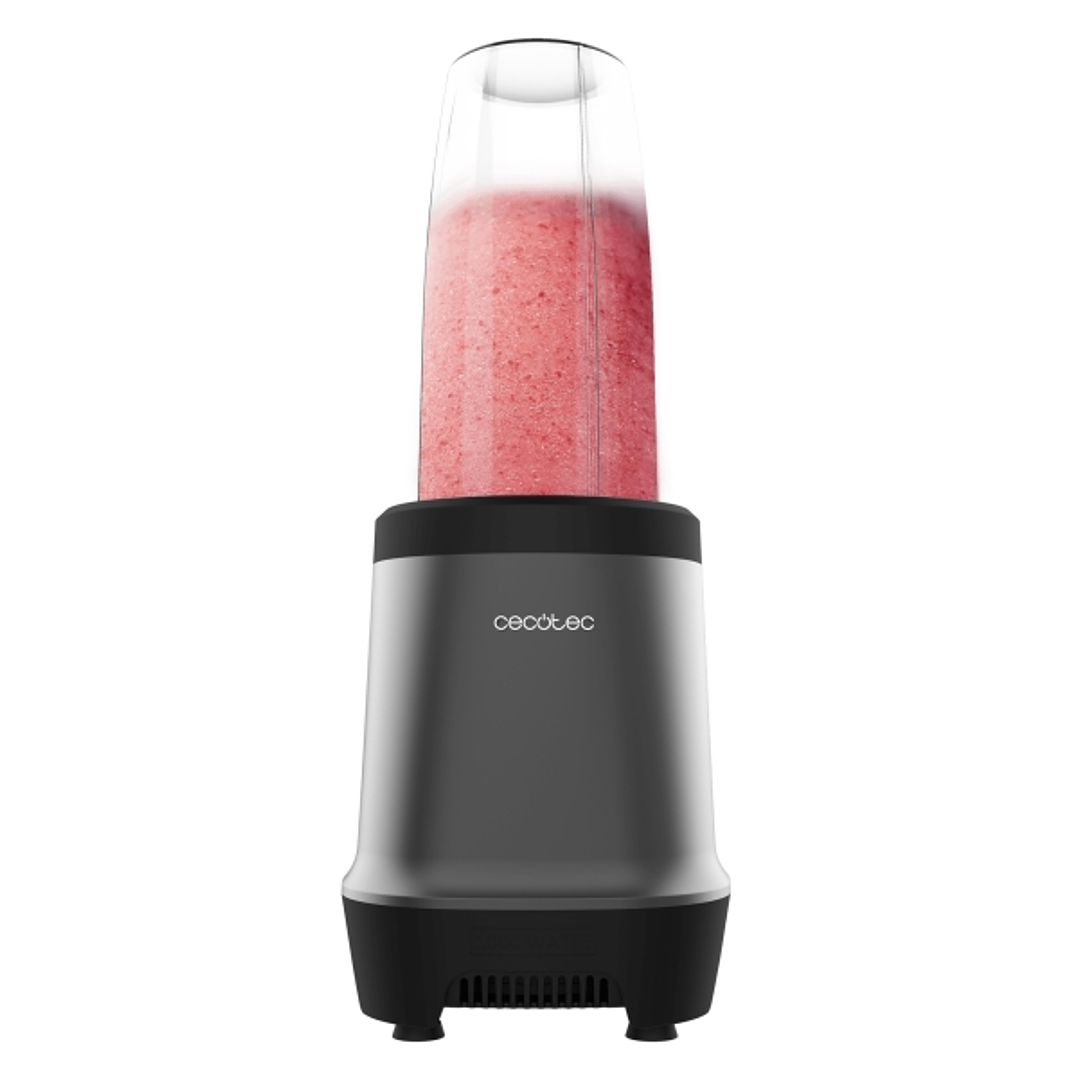 Cecotec Nutriblender Fusion Batidora de Vaso - 1000W - Cuchillas de Titanio - Incluye 2 Vasos Portatiles - Tritura Hielo y Frutas Congeladas - Facil d 1