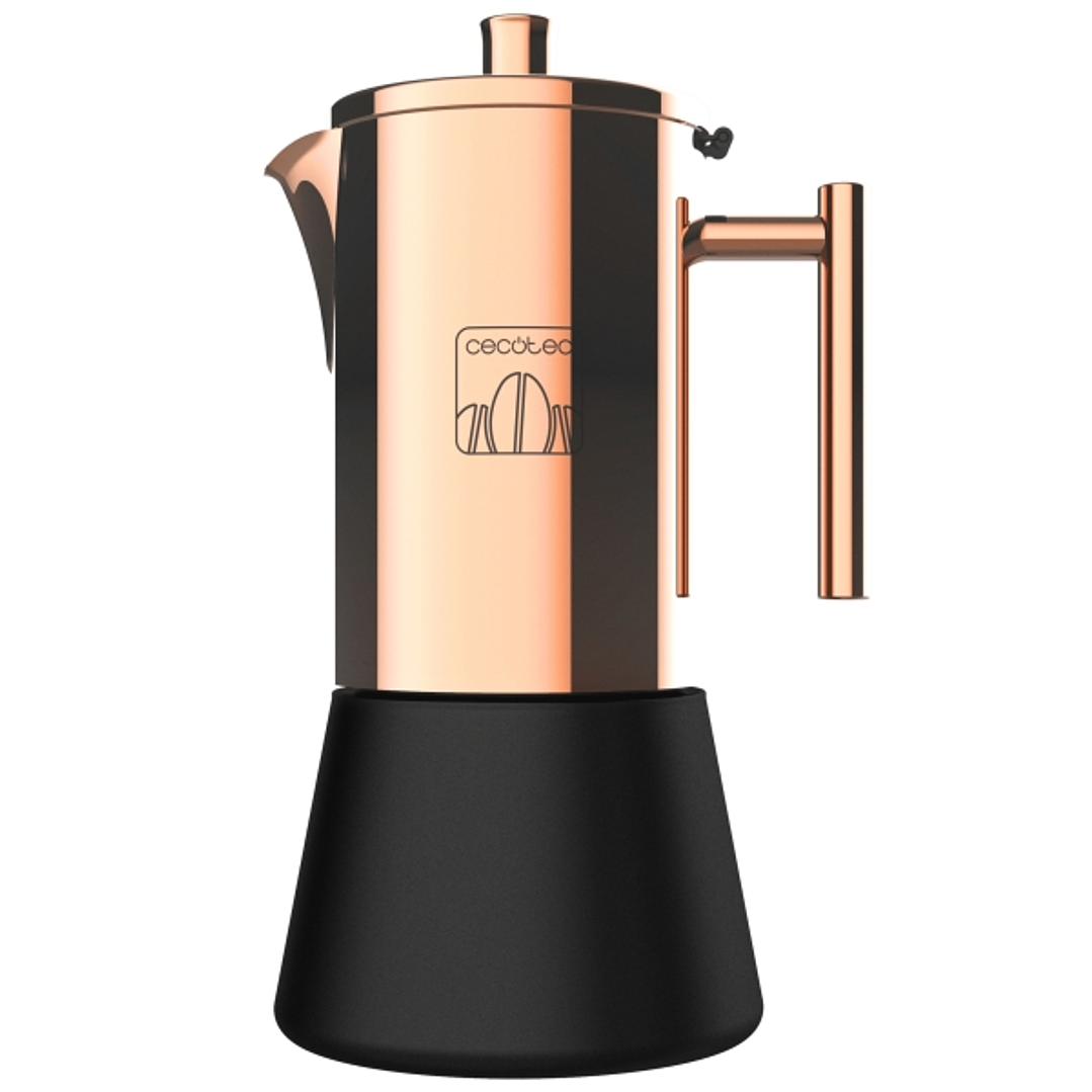 Cecotec Moking 600 Cafetera Italiana para 6 Tazas - Acero Inoxidable - Apta para Gas, Electrica y Vitro - Junta de Silicona - Mango Ergonomico - Valvu 1