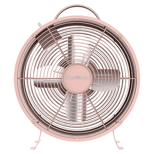 Cecotec EnergySilence 400 RetroDesk Ventilador de Sobremesa con 4 Aspas - 25W - Diametro de 20cm - 2 Velocidades - Elegante y Minimalista - Uso Sencil