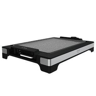 Cecotec Tasty and Grill 2000 InoxStone Plancha Electrica - 2000W - Antiadherente - Termostato Regulable - Placa de Acero Extraible - Apto Lavavajillas