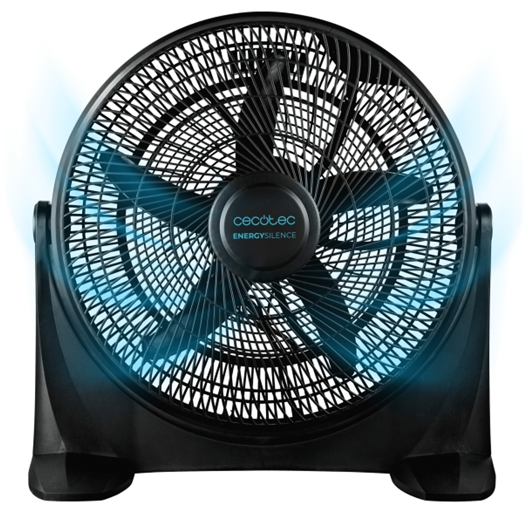 Cecotec EnergySilence 2000 FloorFlow Ventilador Industrial de Suelo con 5 Aspas - Potencia de 90W - Diametro de 20