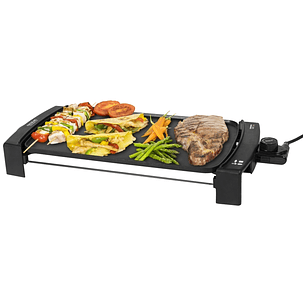 Cecotec Black and Water 2150 Plancha Electrica - Revestimiento Antiadherente - Bandeja Recogegrasas - Temperatura Ajustable - Cuerpo de Aluminio Fundi