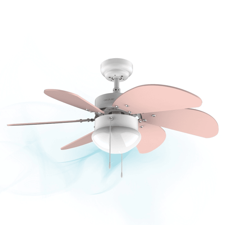 Cecotec EnerySilence Aero 3600 Vision Nude Ventilador de Techo con 6 Aspas Reversibles y Lampara - 50W - Diametro de 91cm - 3 Velocidades - Modo Invie 1