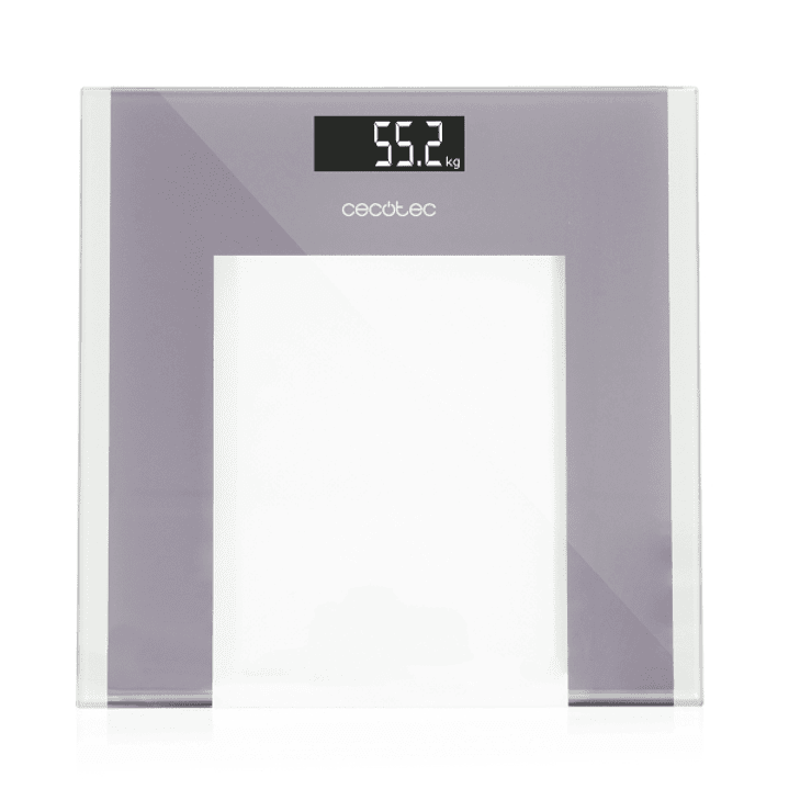 Cecotec Surface Precision Healthy Bascula Corporal hasta 180kg - Alta Precision - Pantalla LCD - Cristal Templado - Cinta Metrica - Autoapagado - Pata 1