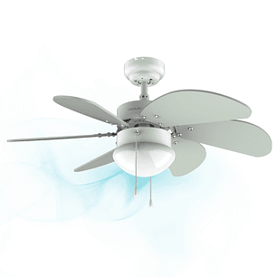 Cecotec EnerySilence Aero 3600 Vision Mint Ventilador de Techo con 6 Aspas y Lampara - 50W - Diametro de 92cm - 3 Velocidades - Aspas Reversibles - Mo