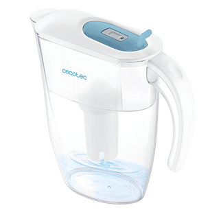Cecotec H2ONature 2400 Active Jarra Purificadora de Agua - Filtro de 4 Capas - Capacidad de 2.4L - Indicador LCD - 3 Filtros - Tapa Extraible - Apto p