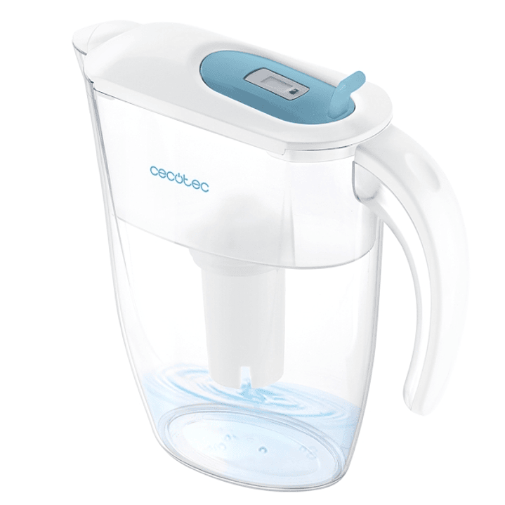 Cecotec H2ONature 2400 Active Jarra Purificadora de Agua - Filtro de 4 Capas - Capacidad de 2.4L - Indicador LCD - 3 Filtros - Tapa Extraible - Apto p 1