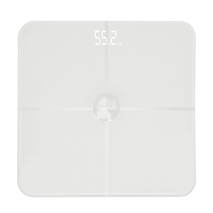 Cecotec Surface Precision 9600 Smart Healthy Bascula Corporal hasta 180kg - 4 Sensores - Bluetooth 4.0 - Funcion Bebe - Cristal Templado - Cinta Metri 1