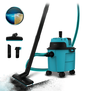 Cecotec Conga Rockstar Wet and Dry Compact Garden Aspirador de Trineo para Solidos y Liquidos - 1000W - Funcion de Soplado - Incluye Accesorios - Radi